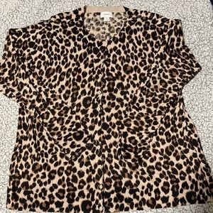 Old Navy Leopard Print Cardigan